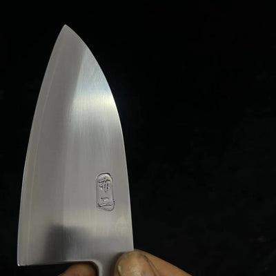Double-edged small fish head knife